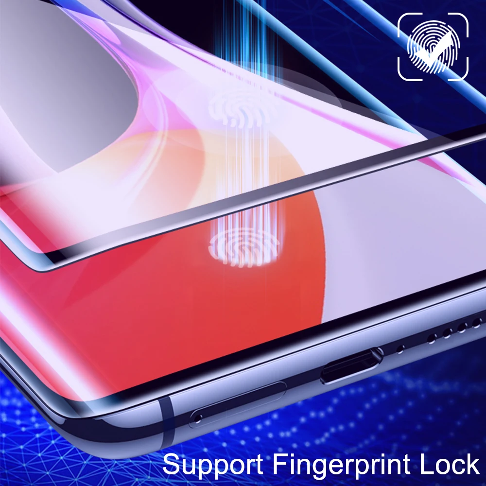 Закаленное 3d стекло для Xiaomi Mi 10 Pro Mi10 Защитная пленка экрана с защитой от синего