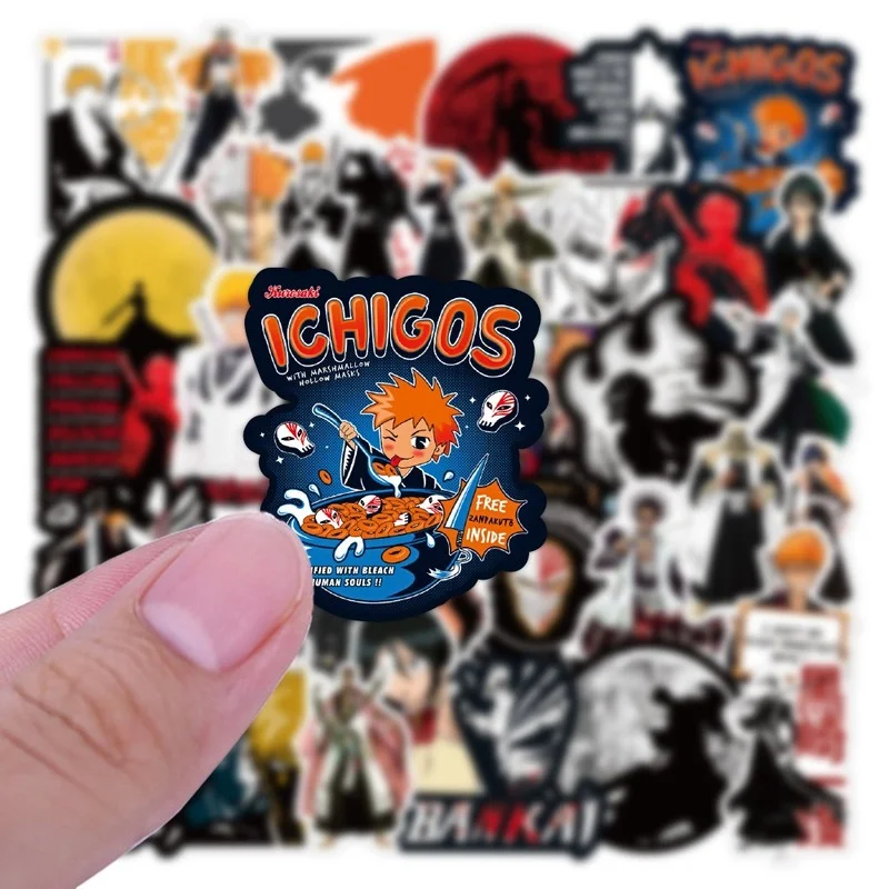 Стикеры смешанные Мультяшные Аниме BLEACH водостойкие классические игрушки 10/50 шт.
