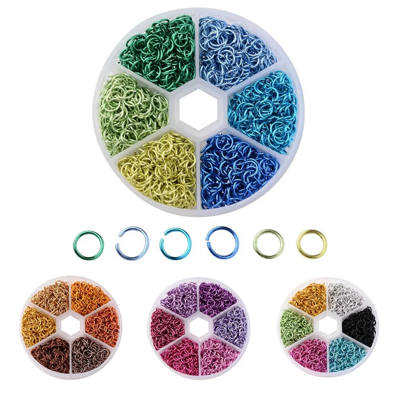 1 коробка соединительное кольцо из алюминия 1080 шт. диаметр 6 мм|Принадлежности для