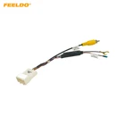 FEELDO 10 шт. автомобильное радио аудио парковочная задняя камера видео разъем конвертер кабель для Hyundai KIA парковочный обратный провод адаптер