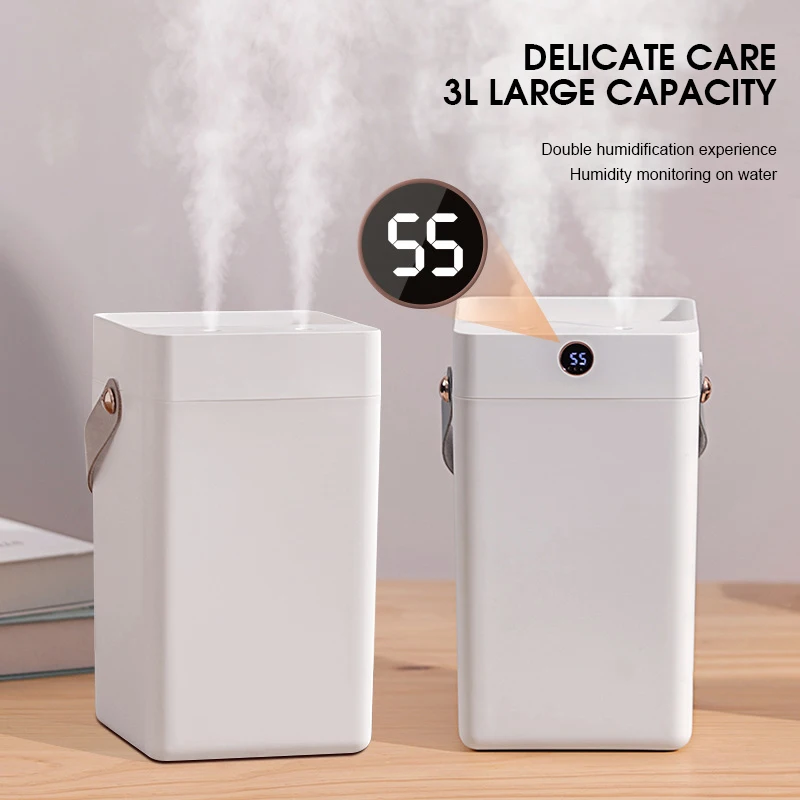 Портативный Электрический увлажнитель воздуха 3000 мл аромадиффузор с USB двойной