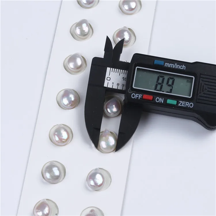 

8-9mm natural freshwater real pearls drop coin shape pearl strings