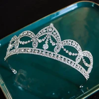 royal queen baroque bridal tiaras crowns hair jewelry women rhinestone pageant crystal headband diadem wedding hair accessories
