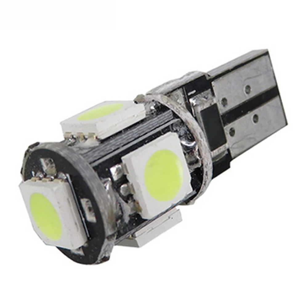 10 шт. маленький свет s общий номерной знак супер белый клин 5 SMD 5050 светодиодный ные