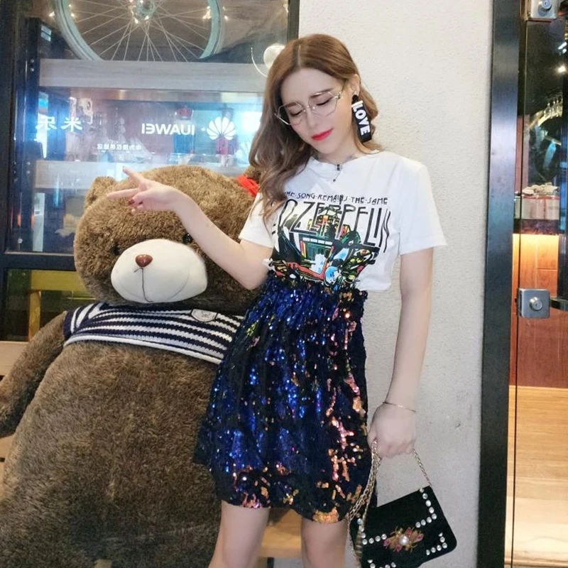 Женская летняя Офисная юбка имперский Высокая талия хип хоп пакет А силуэта выше