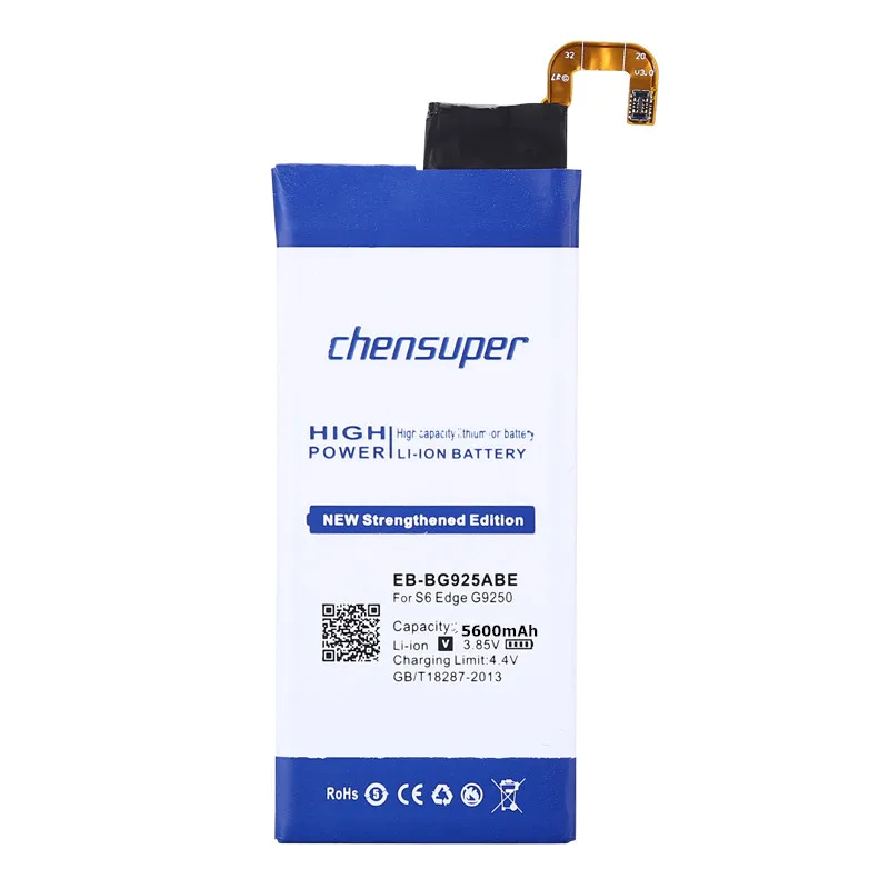Chensuper 5600mAh EB-BG925ABE батарея для Samsung GALAXY S6 Edge батареи G9250 G925F G925FQ G925S | Мобильные