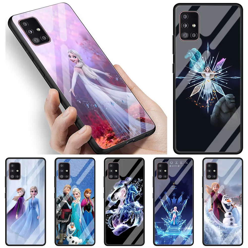 

Роскошный стеклянный чехол Snow Queen для Samsung Galaxy A51 5G A52 A71 A21s A31 A72 A91 A41 A12