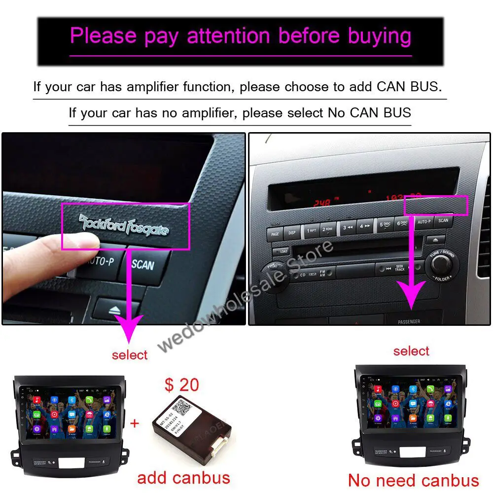 Автомагнитола Car DVD Multimedia для Mitsubishi Outlander XL 2006 2007 2008-2012 2din Android 9.0 Радио Магнитола Плеер Навигация GPS.