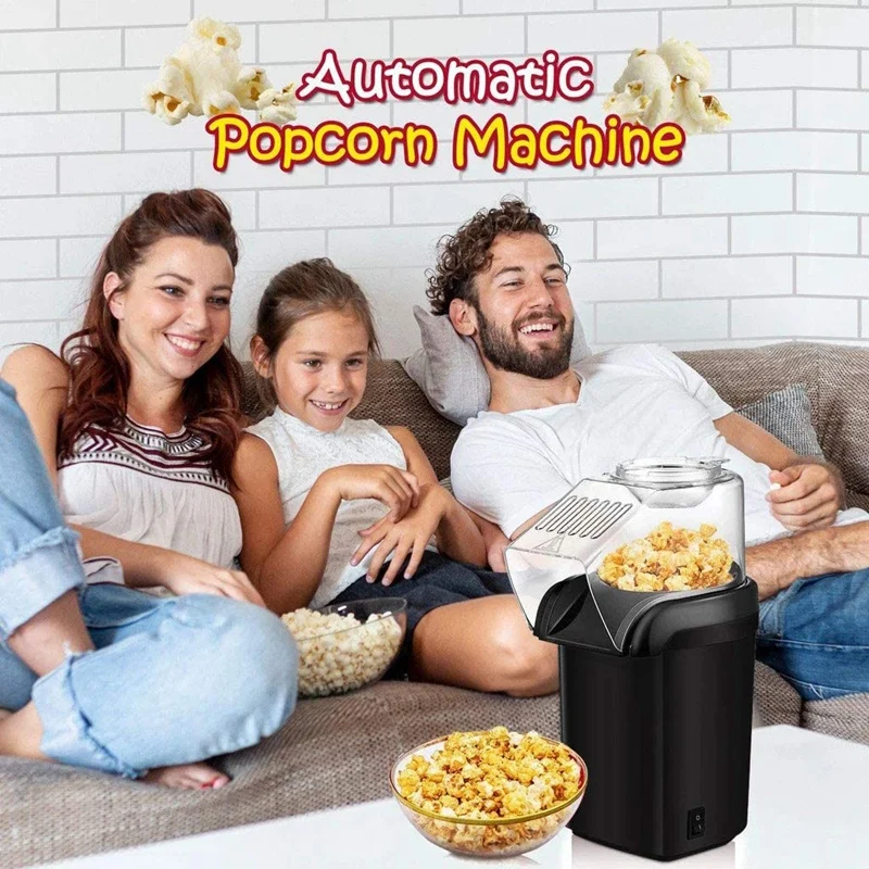 Popcorn Machine Removable Hot Air Popper Maker For Home No Oil Delicious Healthy Snack | Бытовая техника