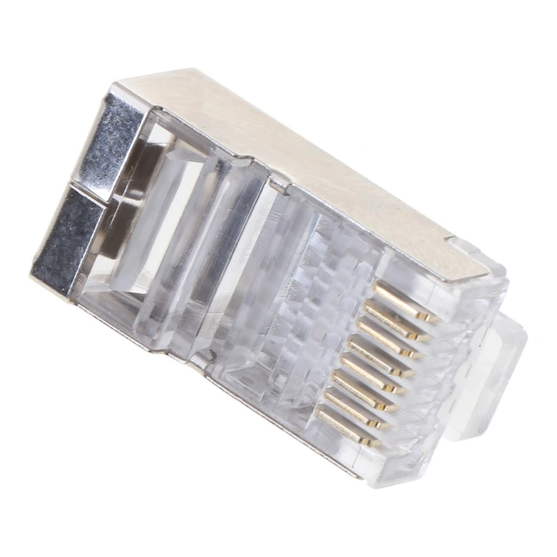 1 комплект/10 шт. Cat6 8 контактный RJ45 8P8C экранированный многожильный обжимной