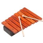 Музыкальный инструмент 8 нот деревянный ксилофон включает 2 деревянных малета музыкальные игрушки перкуссионный инструмент