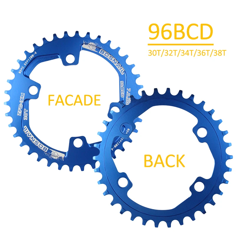 Круглая Звездочка BDSNAIL из алюминиевого сплава 96BCD 30T 32T 34T 36T 38T для горного