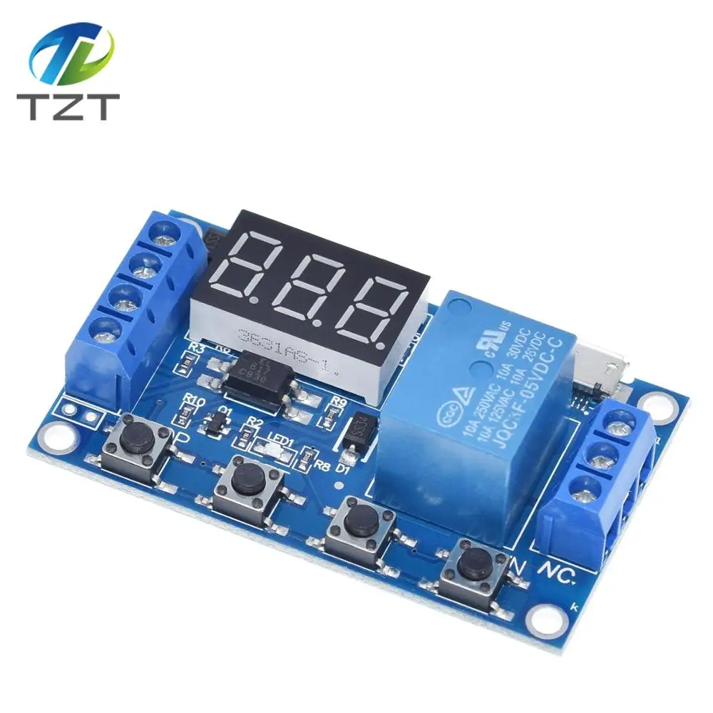 Релейный модуль с временной задержкой 1 канал 5 В релейное реле для
