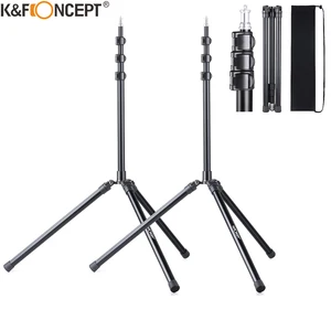 kf concept 2packs 79 inch aluminium reversible folding tripod light stands for portrait product photography softboxes umbrellas free global shipping