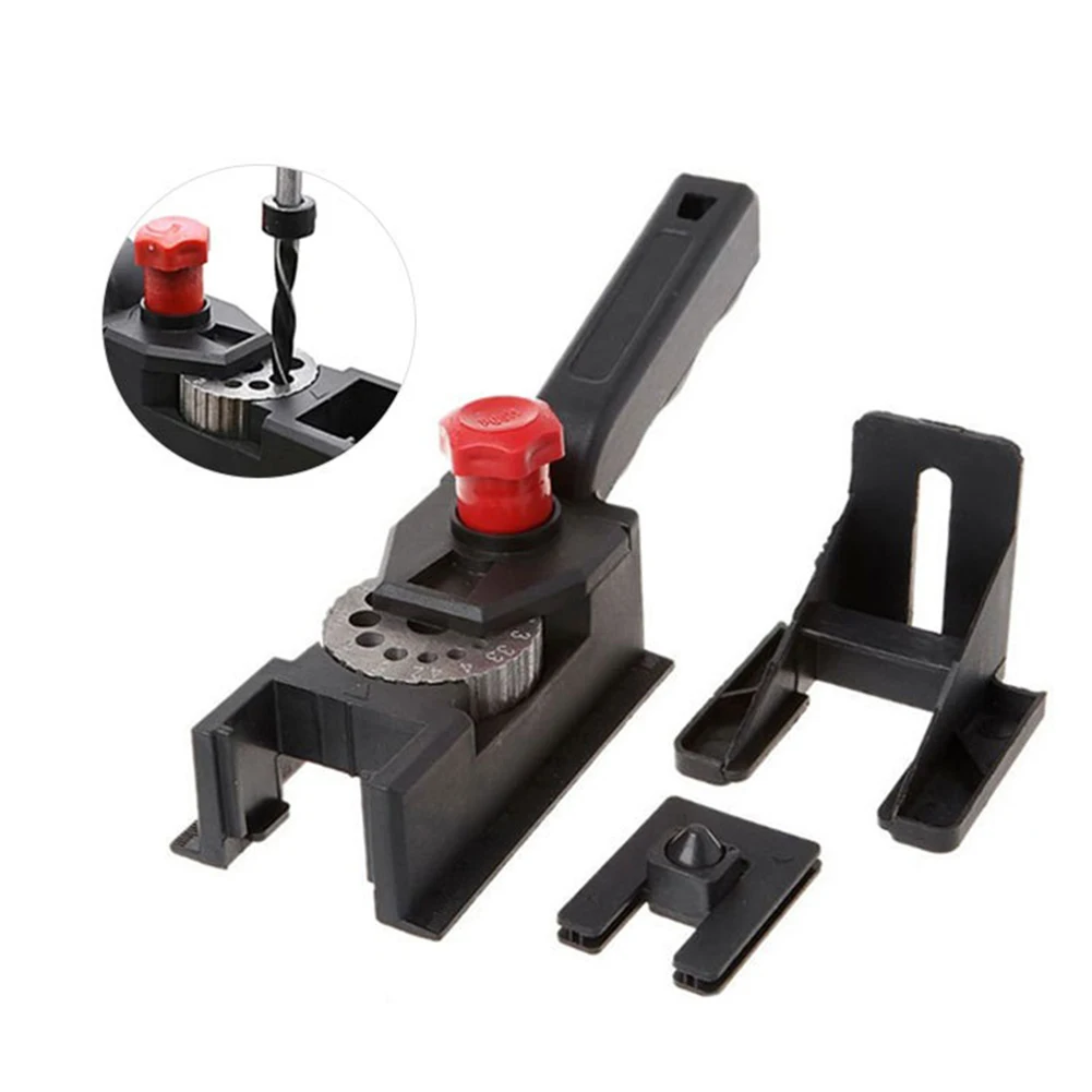 

Wood Doweling Jig Punch Locator Drill Guide Handheld Hole Punch Hinge Drill Bit Carpentry Woodworking Tools