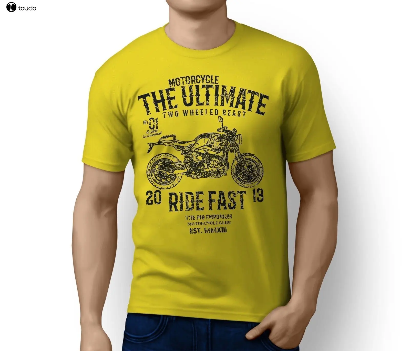 

T-Shirt Men 100% Cotton Ultimate Germany Motorbike Rninet 2017 Inspired Motorcycle Art T-Shirt Print T-Shirt Men S-5Xl