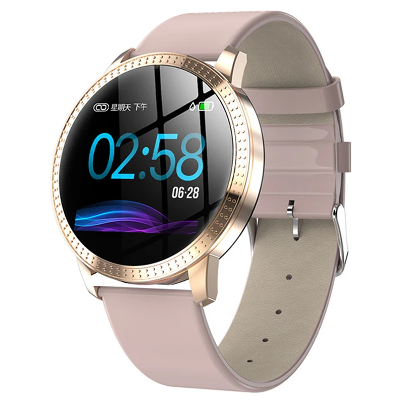 Новые женские Смарт часы IP67 водонепроницаемые с закаленным стеклом фитнес