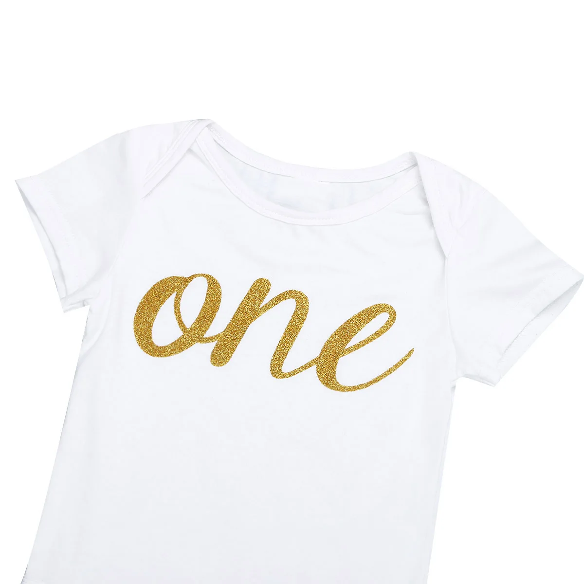

Newborn Baby Girl Rompers Toddler Boy Clothes Summer Short Sleeves Glittery First 1st Birthday Romper Jumpsuit Infant Clothing