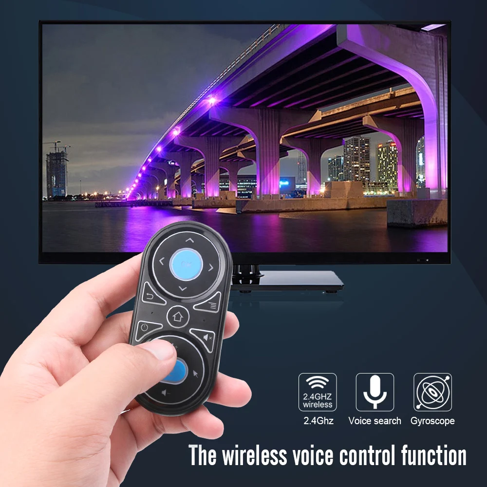 G11 Gyro Air Mouse Google голосовой микрофон RGB подсветка умный пульт дистанционного