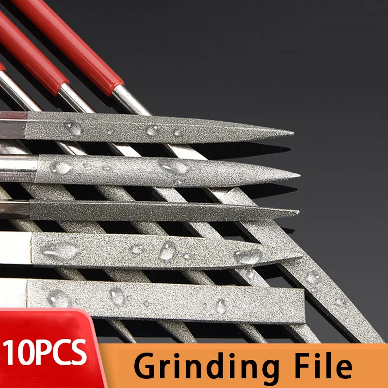 

Ohello 10 Pcs/Set Guitar Fret Nut Saddle Slot Pickguard Grinding File Set Guitar Repair Tool Guitar Accessories