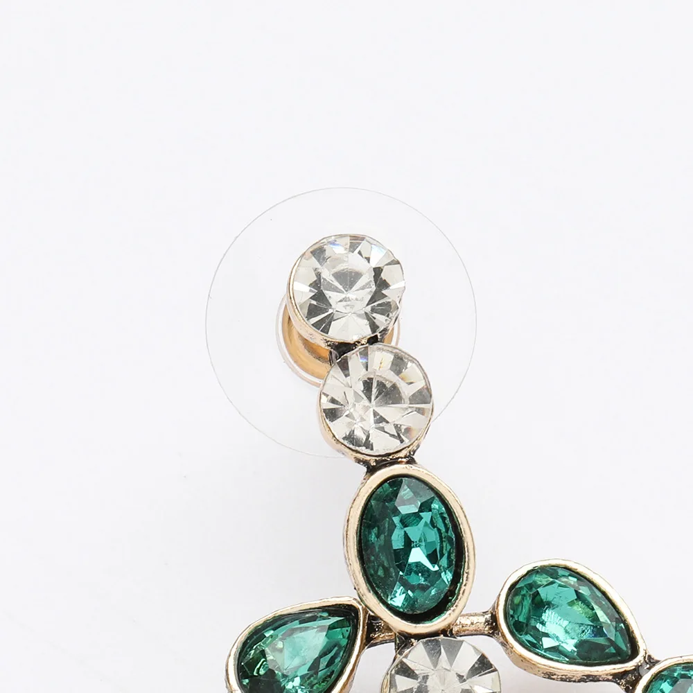 Серьги-подвески с кристаллами в богемном стиле ювелирные изделия модная