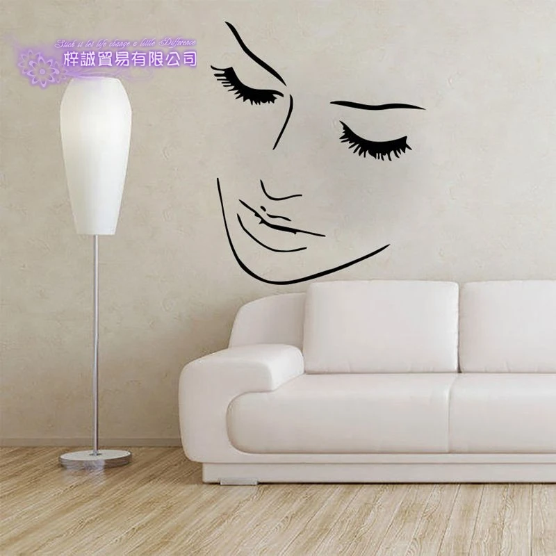 Наклейки для салонов женские наклейки парикмахерских спа-салонов виниловые на