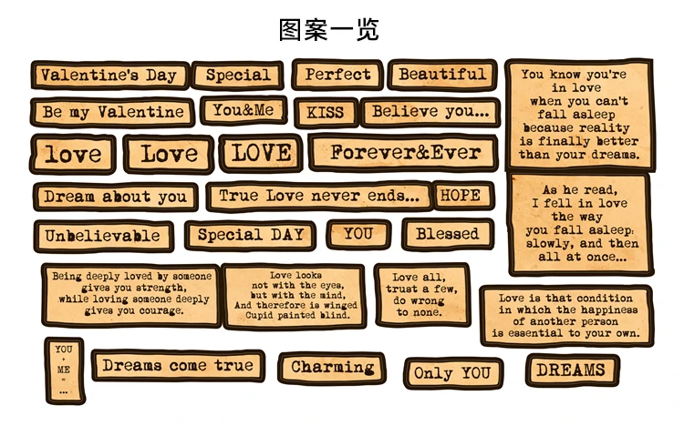 

30pcs About Love Stationery Sticker Retro TN Decoration Materials Junk Journal Vintage Stickers aesthetic Cute Autocollant