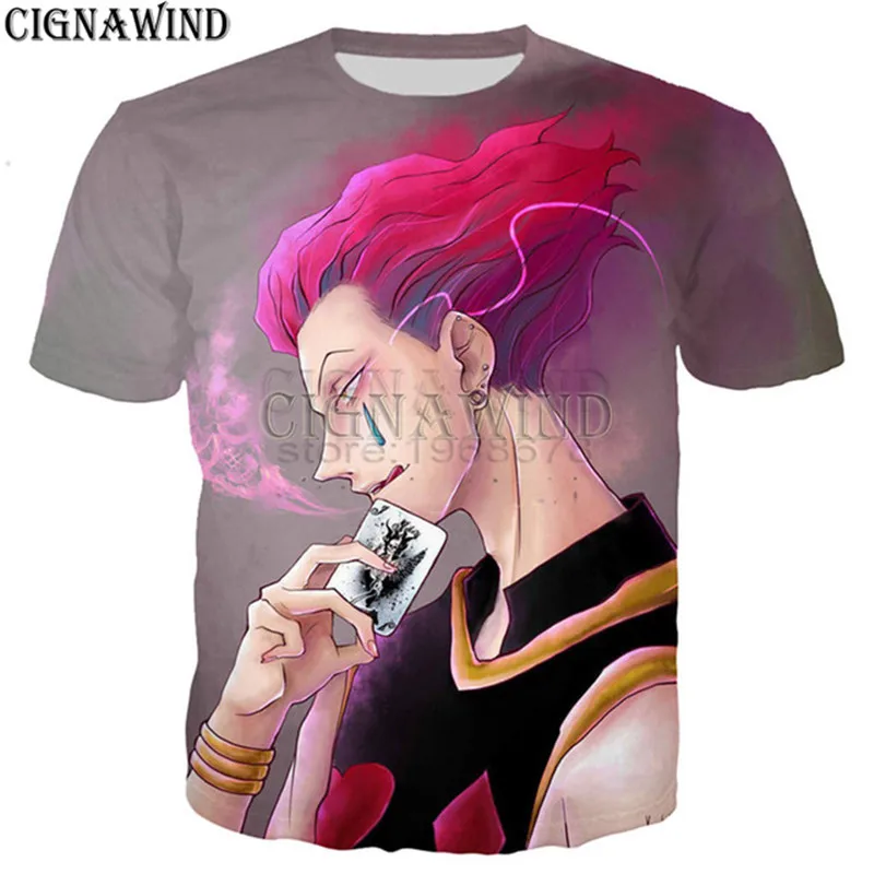 Новый дизайн футболка с аниме Hunter x Hisoka для мужчин и женщин футболки 3D принтом