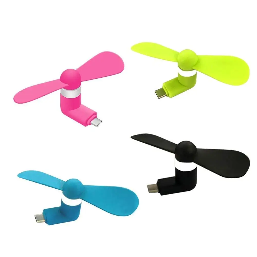 Портативный мини охлаждающий вентилятор USB Type C для телефона Android Type-C Galaxy S8 Plus Note 8