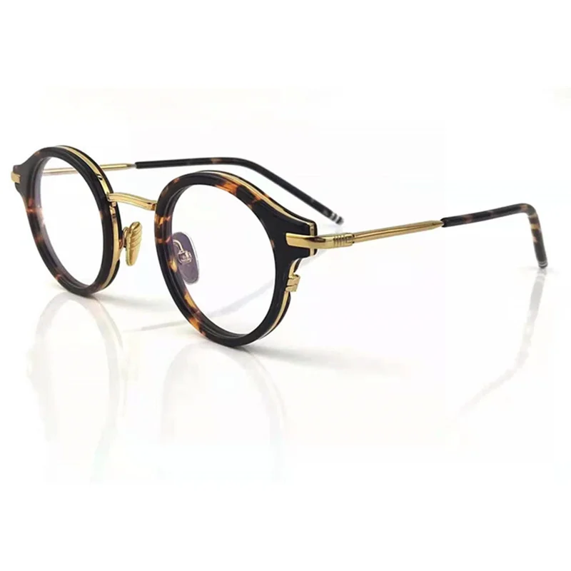 

Thom Brand Retro Round Acetate Alloy Prescription Glasses frame for Men Women Eyeglasses Myopia Reading Gafas With Original Box