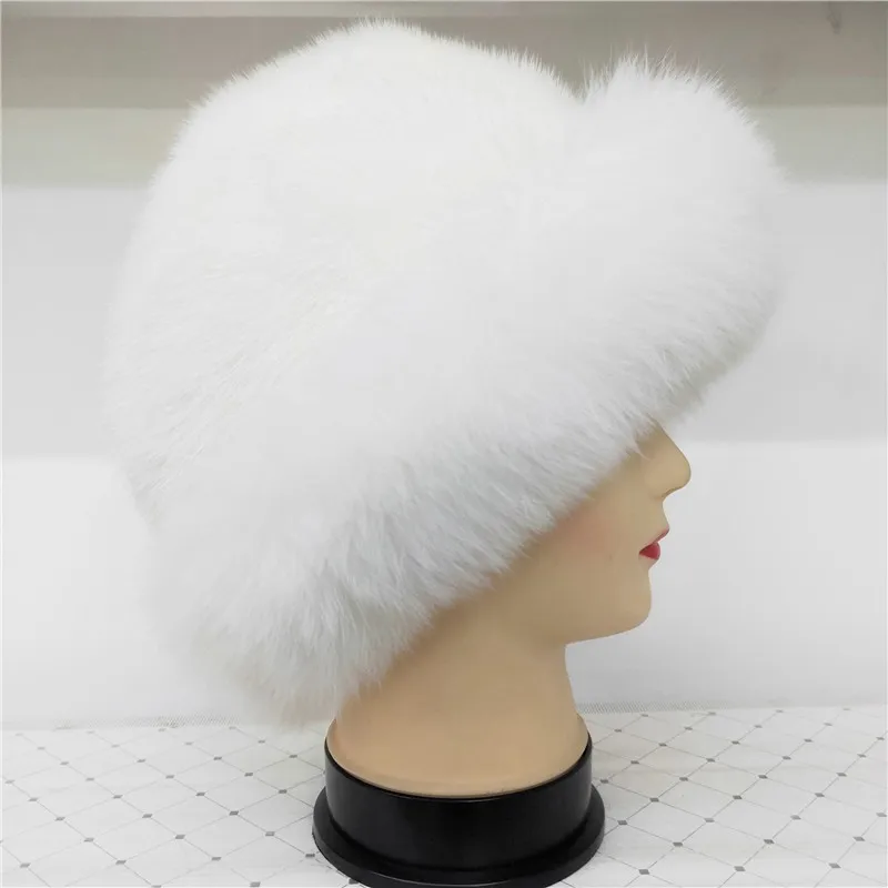 Шапка рыбака женская из натурального меха норки регулируемая однотонная шапка