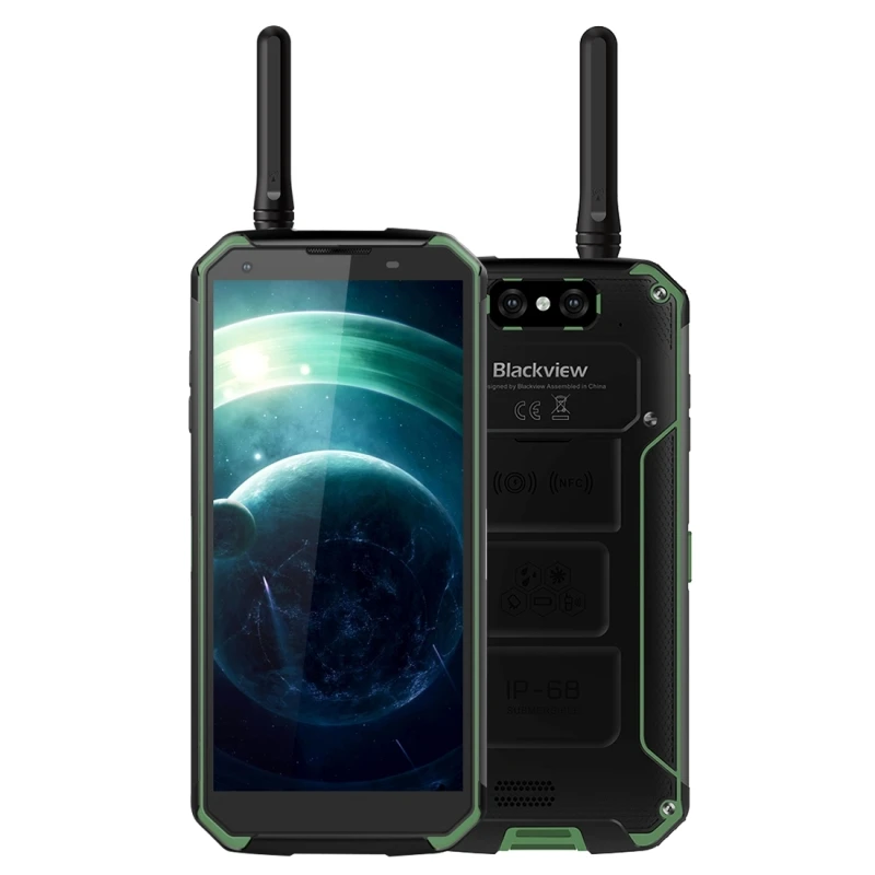 Зеленый Blackview BV9500 Pro IP68 водонепроницаемый прочный смартфон 6 ГБ+ 128 Гб 5," Восьмиядерный рация 10000 мАч отпечаток пальца телефон nfc - Цвет: Зеленый