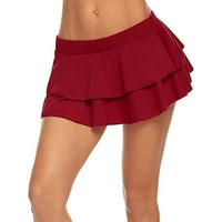 women sexy ruffles mini skirt lady solid kawaii cute skirts schoolgirl cosplay lingerie sleepwear night hot short pleated skirt