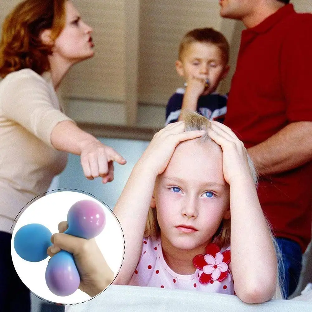 

1 шт. Забавный сменный цвет мяч-игрушка для взрослых и детей учебный мяч для работы Tpr игрушка для отдыха декомпрессионные и игрушки E4w5