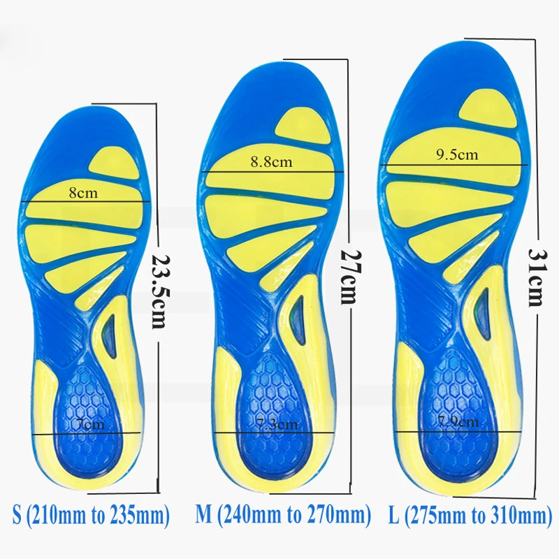 EiD Gel Insole Silicone Orthopedic Foot Care For feet Shoes Sole Sport Insoles Shock Absorption Pads Arch Orthotic Pad Insole