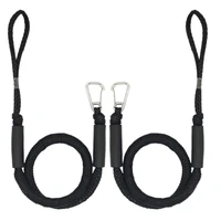 bungee boat dock lines with hook 4 feet dockline mooring rope boat accessories docking lines shock cords for boats kayak