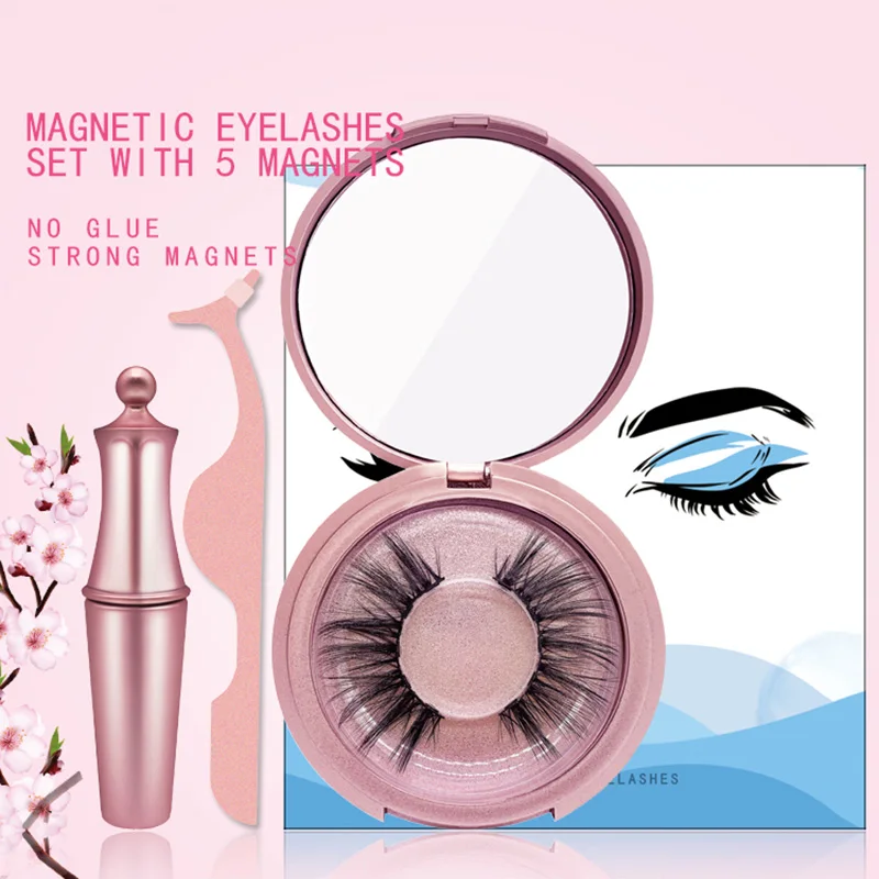 Z'LRAQI Красивые Магнитные ресницы натуральный макияж магнитные накладные жидкая
