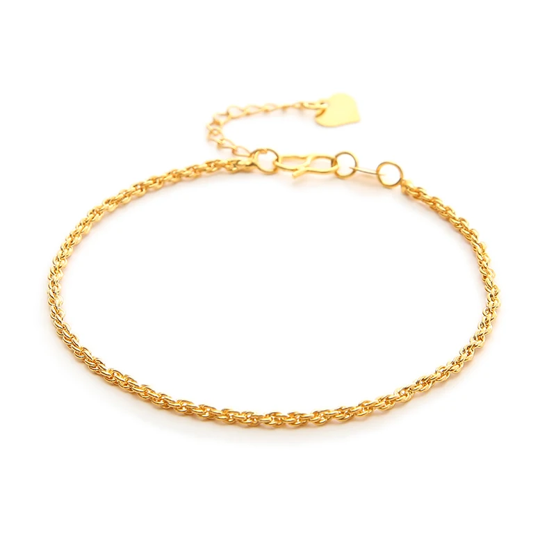 Браслет-цепочка с медным покрытием для мужчин и женщин регулируемый