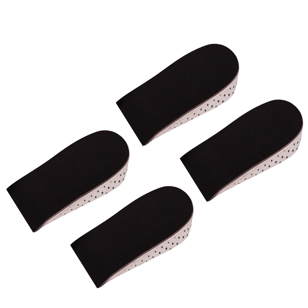 

MagiDeal 4X Breathable Increased Invisible Insoles Heel Lifting Inserts 2cm
