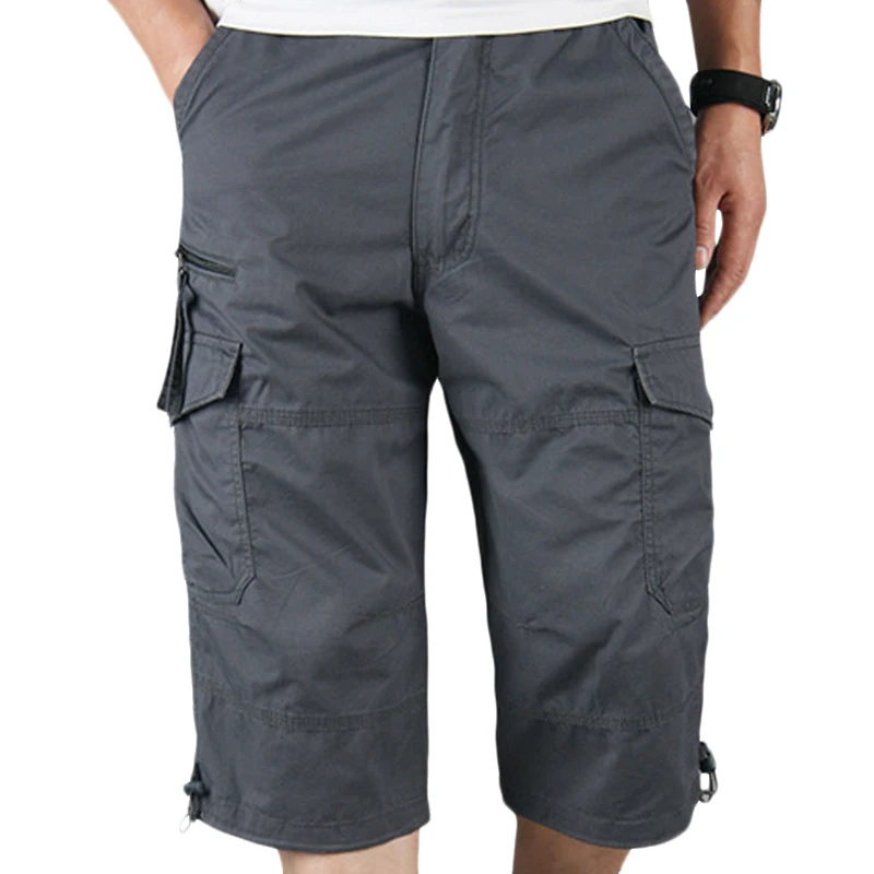 

Casual Pants for Men Cropped Trousers Solid Military Men's Pants Summer Streetwear Men Joggers Ropa Hombre