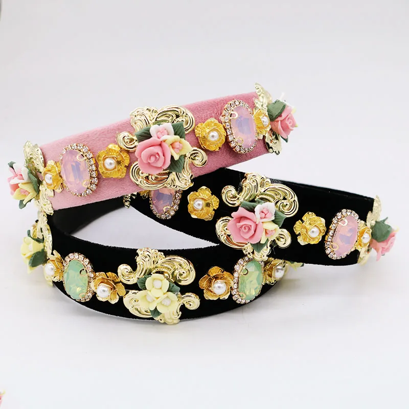 Ограниченная серия барокко кристалл керамика Цветок Тиара Корона византийский