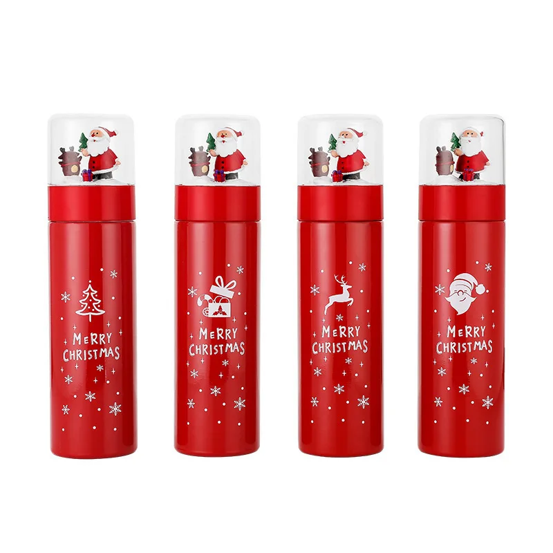 

2020 new product Christmas gift lovely elk cartoon water cup celebration christmas gift stainless steel thermos cup