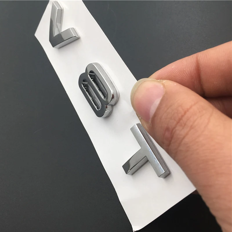 

3D Metal Car Displacement Car Sticker Is Suitable for Audi A4L A6L S7 Q5 Q3 V6T / V8T Car Exterior Decoration Sticker