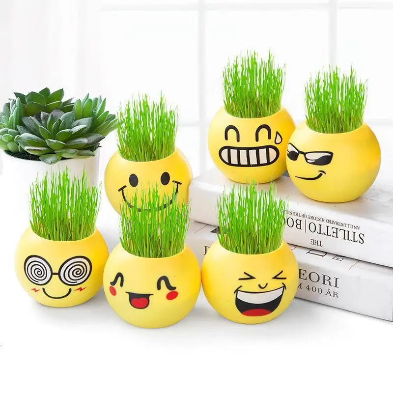 

Children's Room Decoration Vase Cartoon Flower Pot Cute Expression Planters