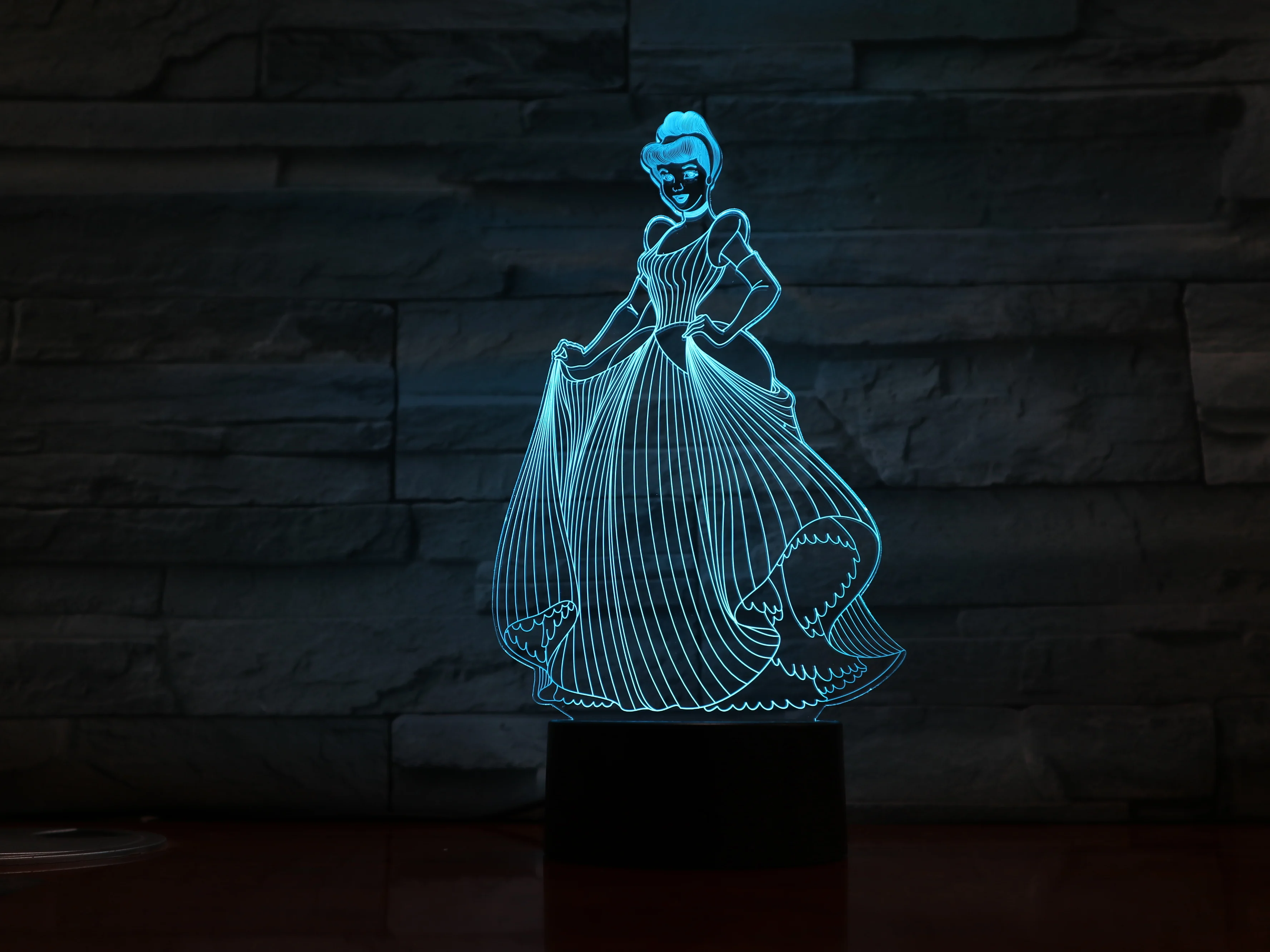 3d светодиодный ночсветильник с Usb украшение для девочек детей детские подарки 7