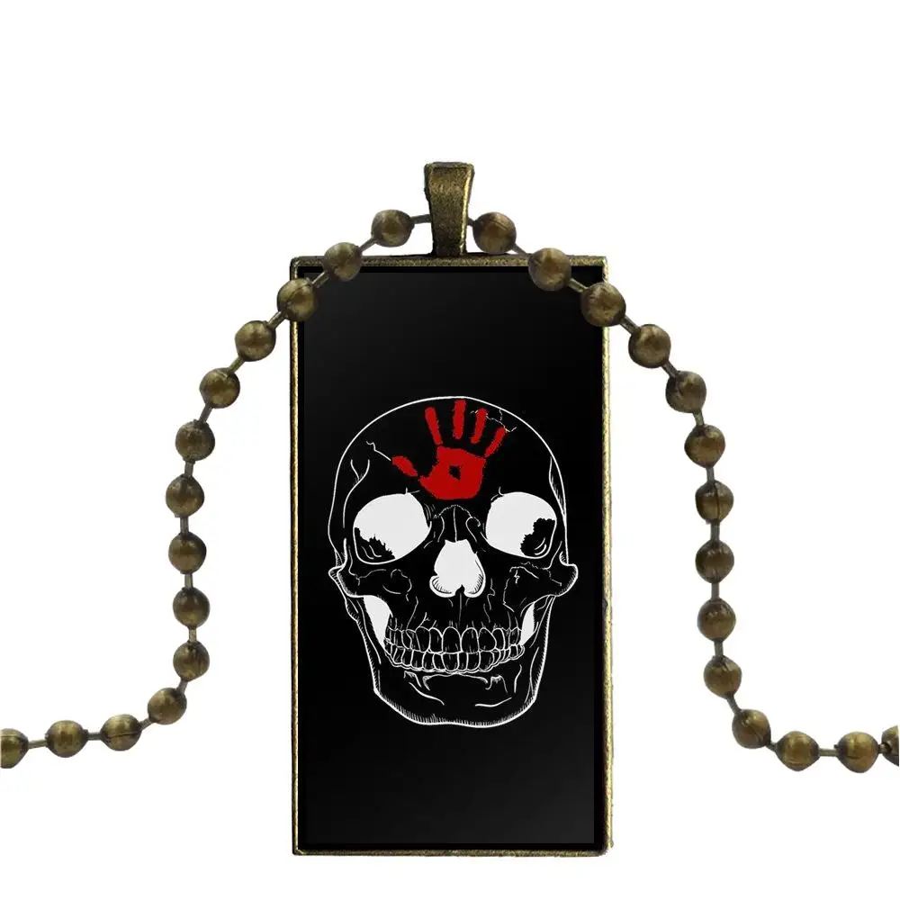 Для женщин Девушка подарок стеклянный кулон ожерелье ручной работы половина