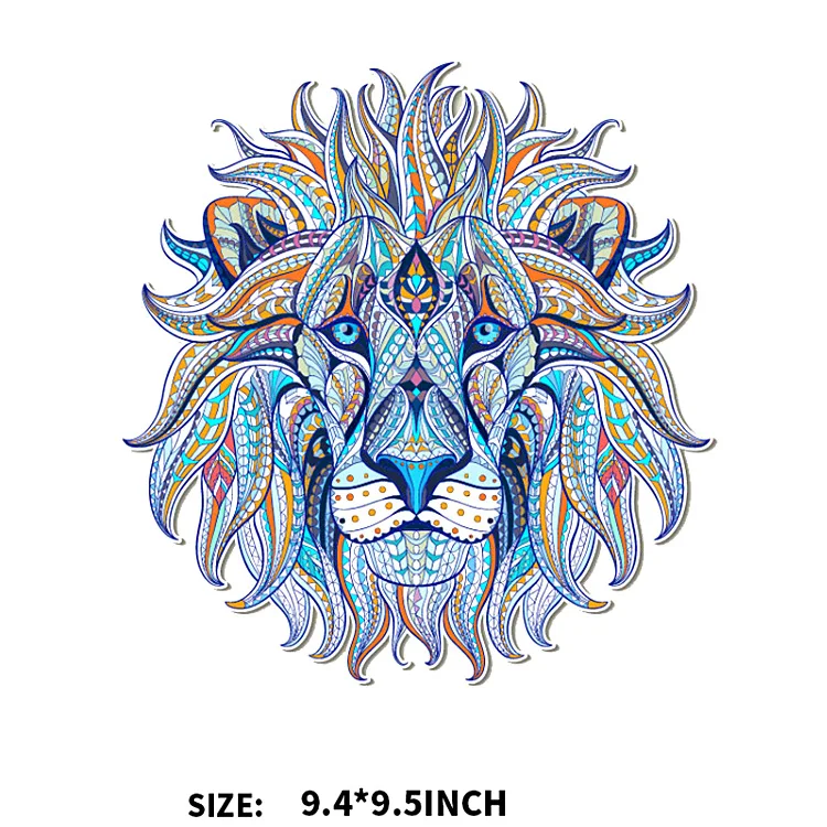 Новый Цвет Король Лев 3D термонаклейка одежда патчи наклейки патч для мужских