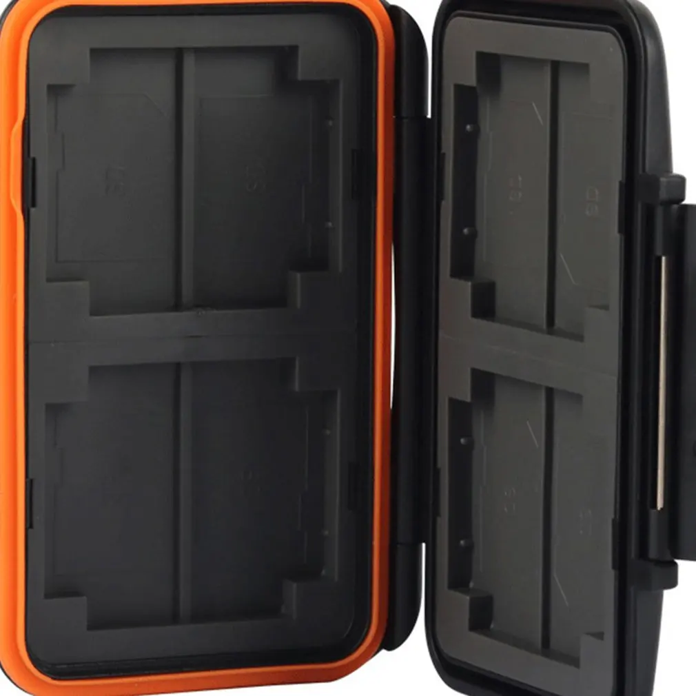 Waterproof Anti-Shock Memory Card Carrying Storage Case Protective Holder For 8 Secure Digital | Электроника