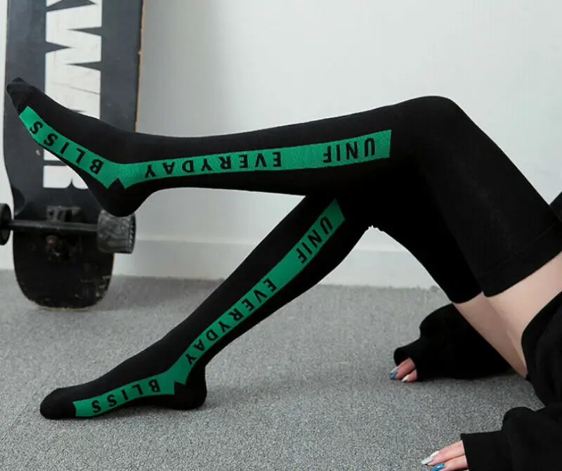 Sexy Ladies Women Girls Striped Star Thigh High OVER the KNEE Socks Sport Long Cotton Stockings | Женская одежда