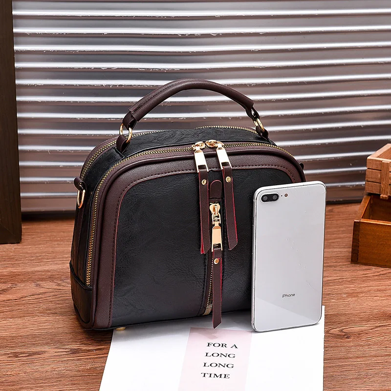 Женская маленькая сумка мессенджер из ПУ кожи на молнии|Сумки с ручками| |